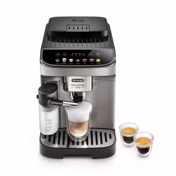 225627 Machine à café automatique De’Longhi Magnifica Evo Milk ECAM 290.81.TB – LatteCrema Hot, MyLatte, 7 boissons