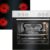 Ensemble de cuisson encastrable BOMANN EHBC 7932 IX – Vitrocéramique 60 cm, Four 66 L, Inox, Classe A
