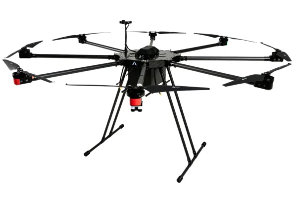 Drone industriel lourd Aurelia X8 MAX – Charge utile 11 kg – Autonomie 50 min – Octocoptère haute stabilité