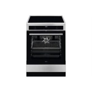 Cuisinière électrique AEG CIB6470APM – Induction, Four pyrolyse 73 L, Inox CleanSteel, A+
