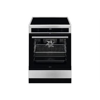 Cuisinière électrique AEG CIB6470APM – Induction, Four pyrolyse 73 L, Inox CleanSteel, A+