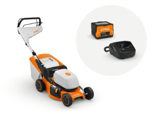 Tondeuse à gazon STIHL RMA 248.3 T – Batterie AK 30 S + Chargeur AL 101 – Autotractée, 46 cm