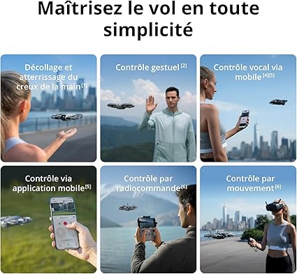 71w4zXRFQIL._AC_SX425_ DJI Neo 2 (drone seul), léger & pliable