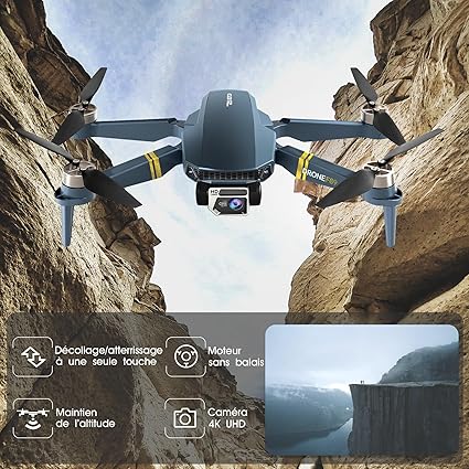 81LgJuLI2RL._AC_SX425_ Drone CHUBORY F89 avec caméra 4K HD – Portée 800 m, 60+ min de vol, moteurs brushless, WiFi FPV, pliable (3 batteries)